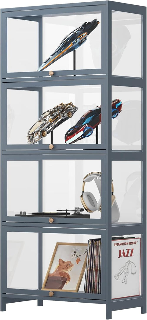 4-Tier Display Case Cabinet by BRIGHTORIA