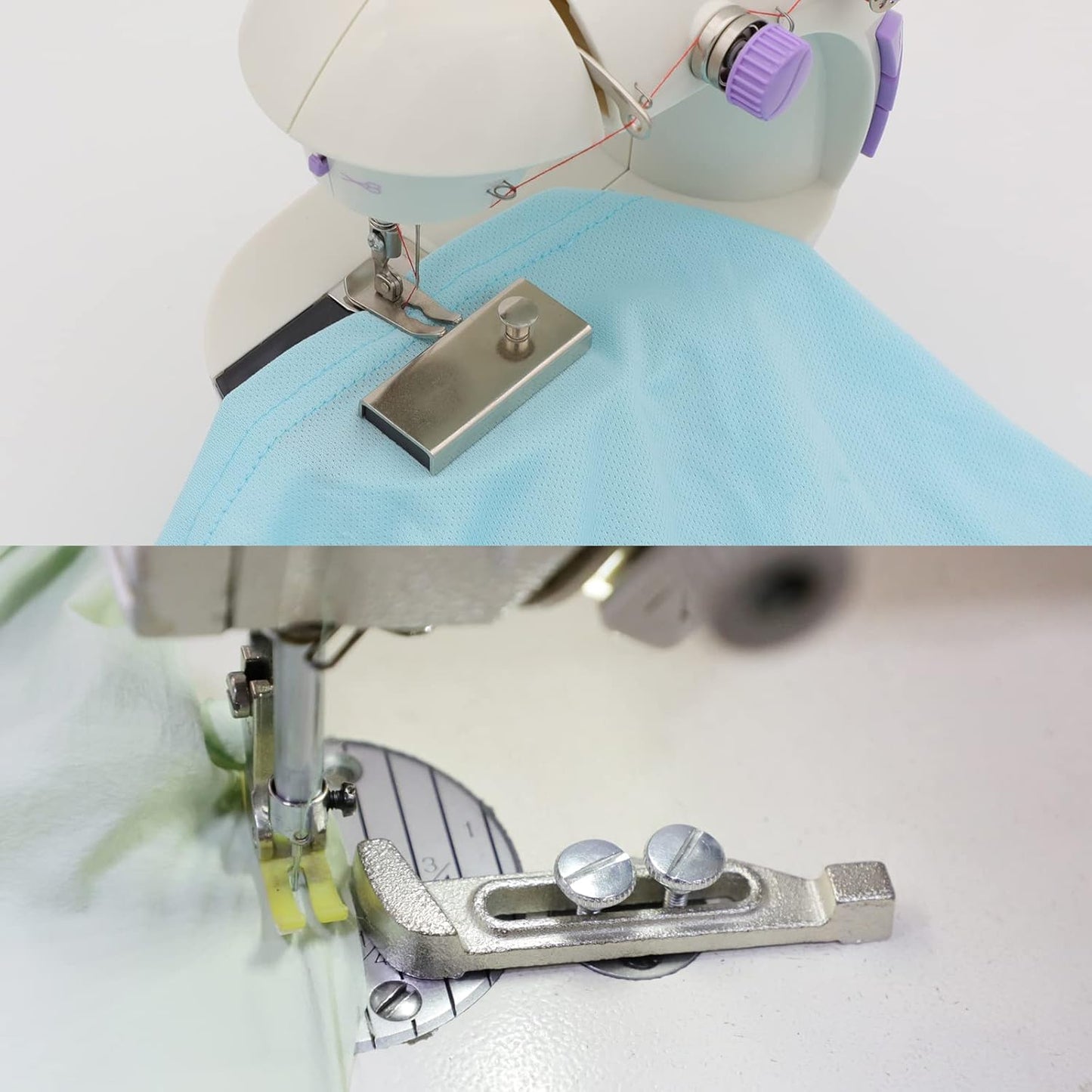 Magnetic Seam Guide,Plum Blossom Positioning Gauge for Sewing Machine,4 Pieces Sewing Machine Accessories for Beginners & Professionals