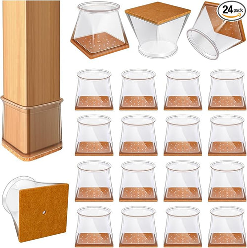 24 Pcs Chair Leg Floor Protectors by VIUME