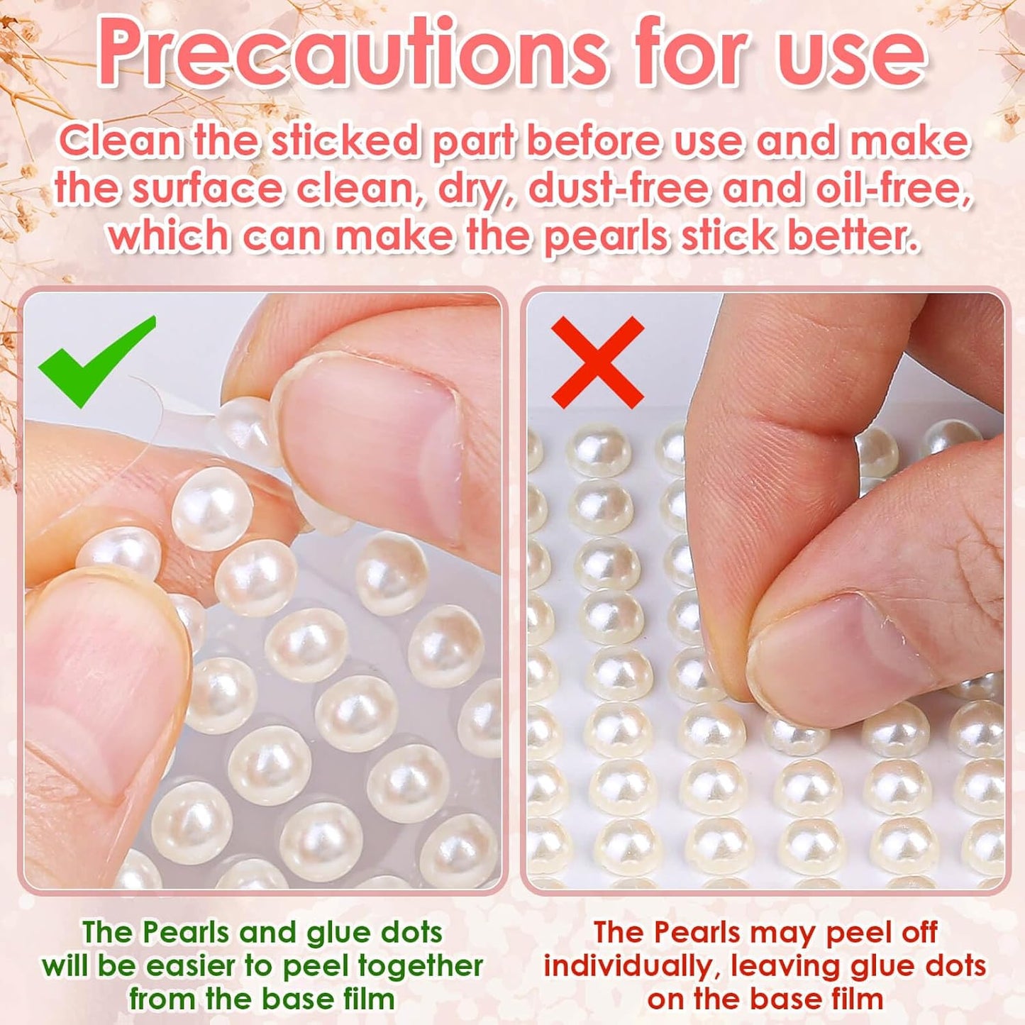 shynek 4326Pcs Self Adhesive Pearl Stickers for Crafts, Stick on Pearls Gems for Hair, Face, Makeup, Crafts, Assorted Styles and Sizes