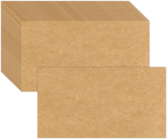 200 Pack 2x3.5 Kraft Blank Cardstock Paper - Small Plain White Cards for Printer, Create Business Cards, Thank You Packaging Insert, Gift Favor Tag, Paper Craft, Stamp, Write, Draw, DIY Card Making