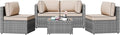 Patio Furniture Sets, 5 Piece Outdoor Sectional Sofas, Wicker Rattan Outdoor by Shintenchi%7CFurnitureMadeforRealLife