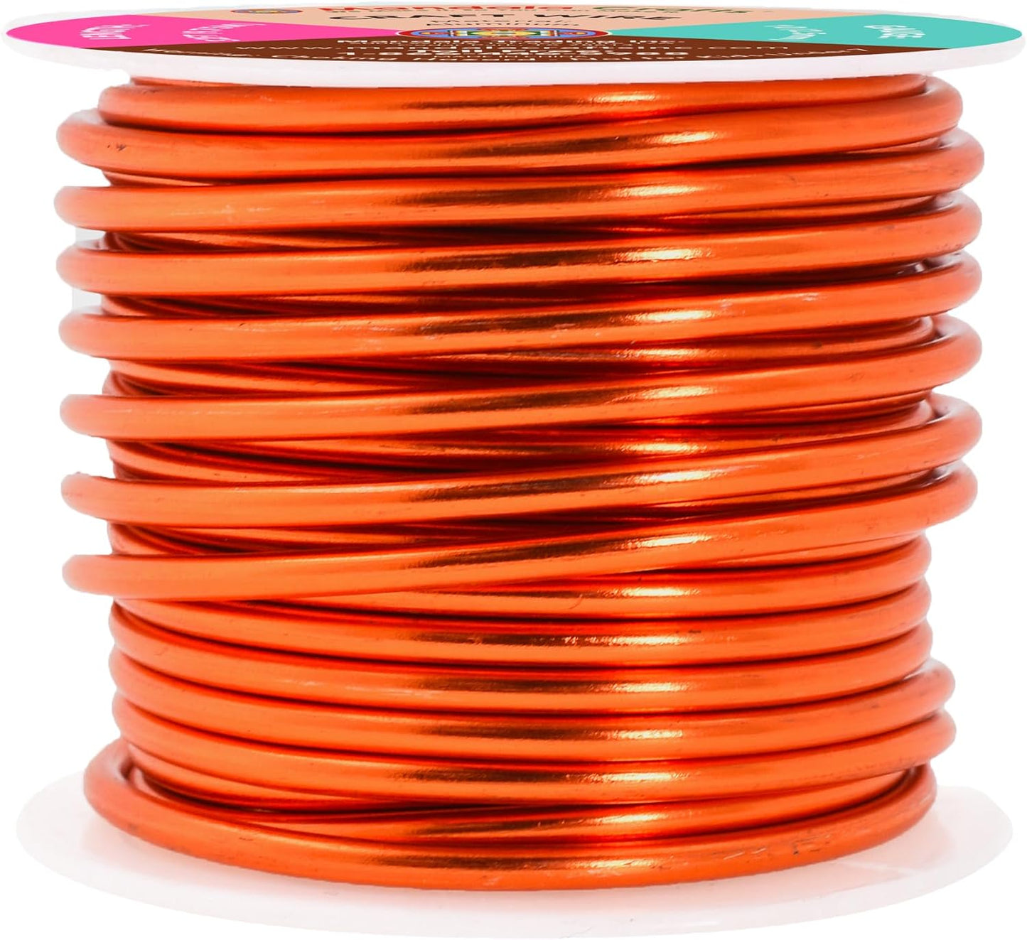 Mandala Crafts 10 Gauge Anodized Aluminum Craft Wire for Jewelry Making - 32 FT Colored Flexible Burnt Orange Wire - Bendable for Bonsai Armature Crafting Sculpting