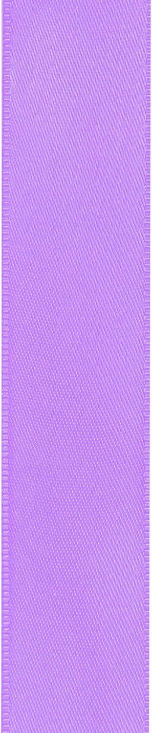 LIUYAXI Light Purple Satin Ribbon, Double Faced 1/2" X Continuous 25 Yards Ribbons Perfect for Gift Wrapping Bows Bouquet Wedding Craft and More