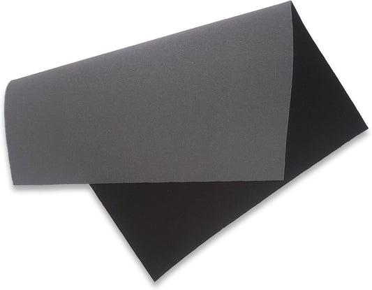 Neoprene Fabric Assortment Sample Patch Sheet Packs for Sewing Material Wetsuit Repair (3 Pack, 2mm Gray)