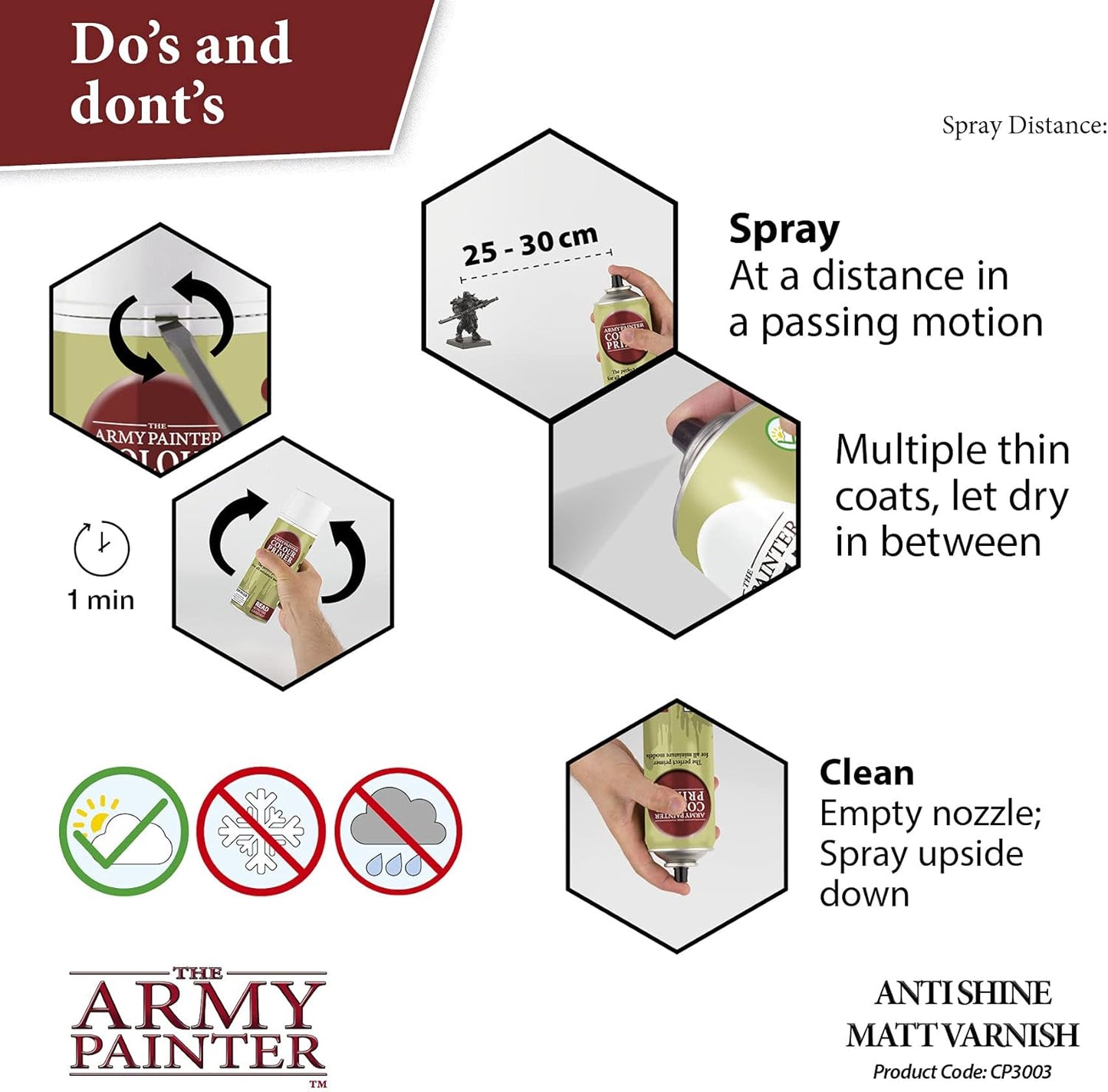 The Army Painter Anti Shine Matt Varnish for Miniature Painting - Acrylic after Quickshade Protector Spray Varnish for Miniatures, 400ml