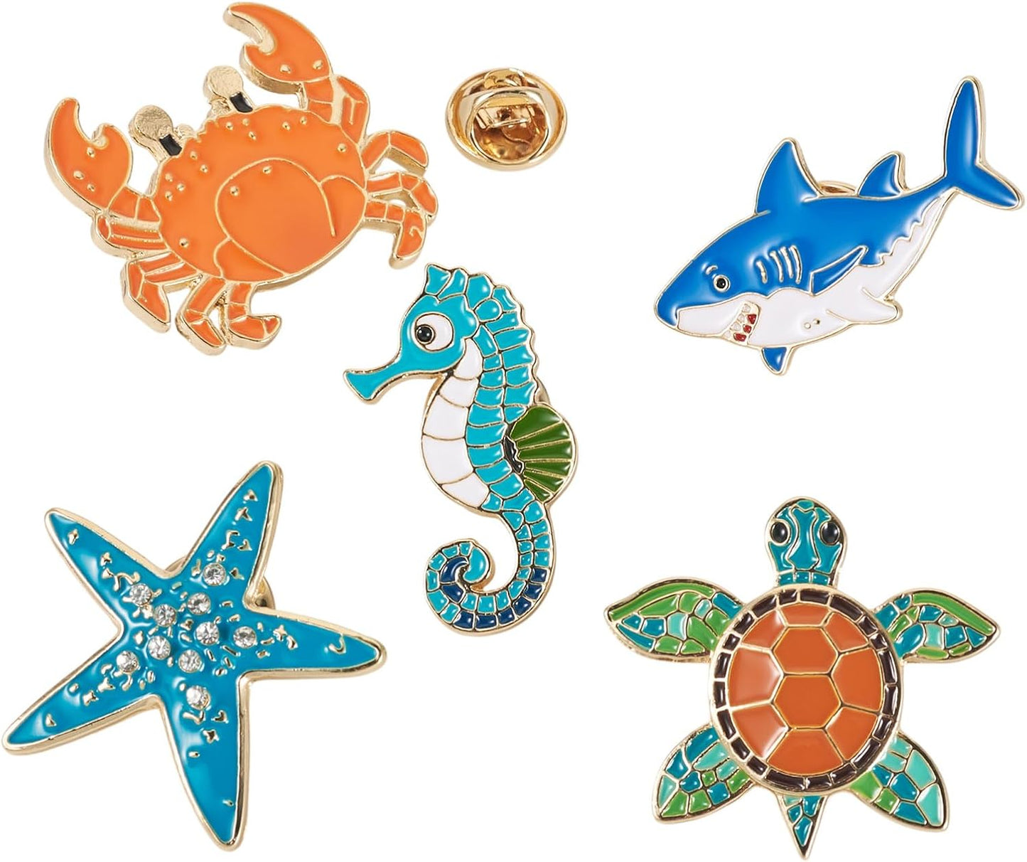 Mixed Enamel Pins for Backpacks, Beadthoven Cute Enamel Brooch Pins Set, Funny Backpack Pins, Aesthetic Lapel Badge Pins Bulk for DIY Clothes Accessories Holiday Gifts