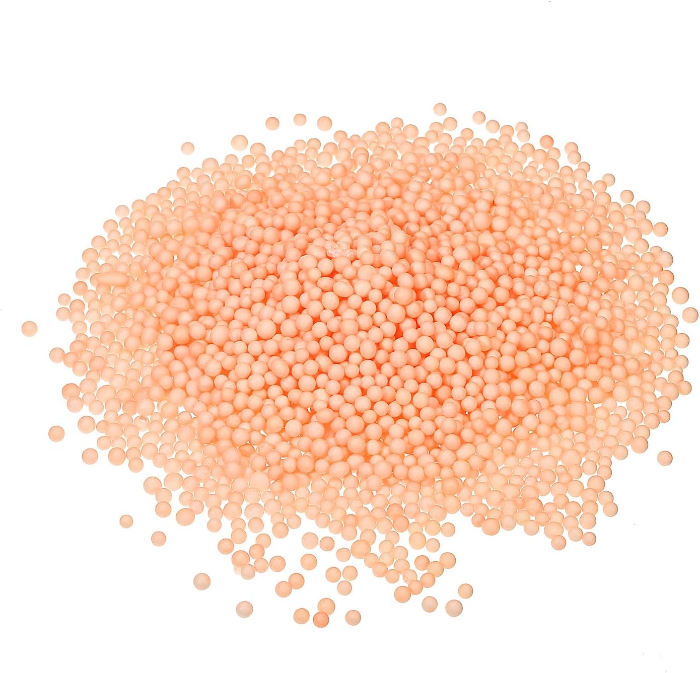 MECCANIXITY Foam Beads Foam Balls 4-6mm for Wedding and Party Decorations, Tiny Packing Balls, Arts DIY Crafts Supplies (Orange,1 Pack Approx 5000pcs)