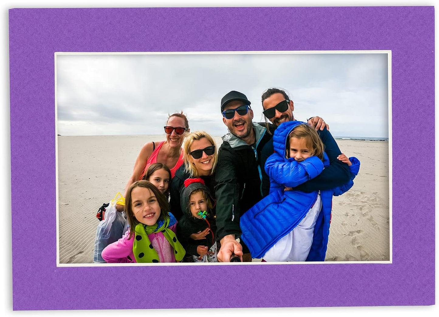 11x14 Mat for 8.5x11 Photo - Precut Purple Picture Matboard for Frames Measuring 11 x 14 Inches - Bevel Cut Matte to Display Art Measuring 8.5 x 11 Inches - Acid Free Pack of TEN MATS