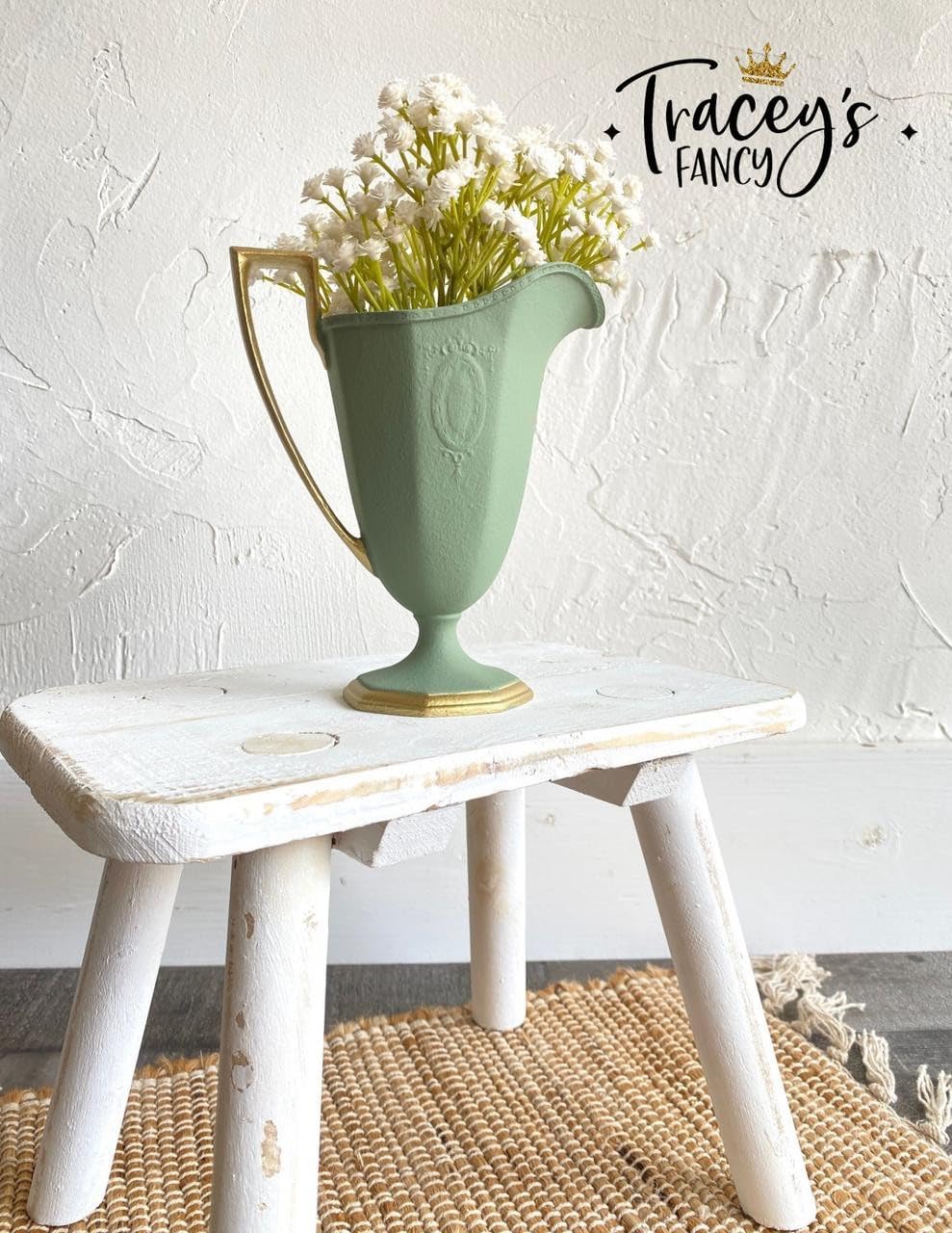 Dixie Belle Paint Company Chalk Finish Furniture Paint - Weeping Willow (8oz) - Matte Soft Green Chic Chalk Mineral DIY Furniture Paint
