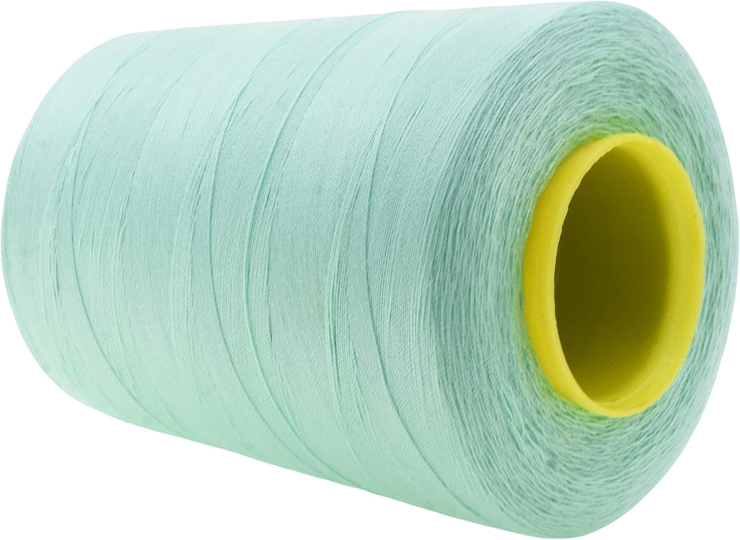 Mandala Crafts 4 Pack of Serger Threads Cones Spools - 20S/2 24000 Yards Polyester Mint Threads for Sergers Machine and Overlock Quilting Sewing Machine