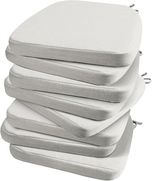 AAAAAcessories D-Shaped Chair Cushions, Machine-Washable Cover, INatural Linen by AAAAAcessories