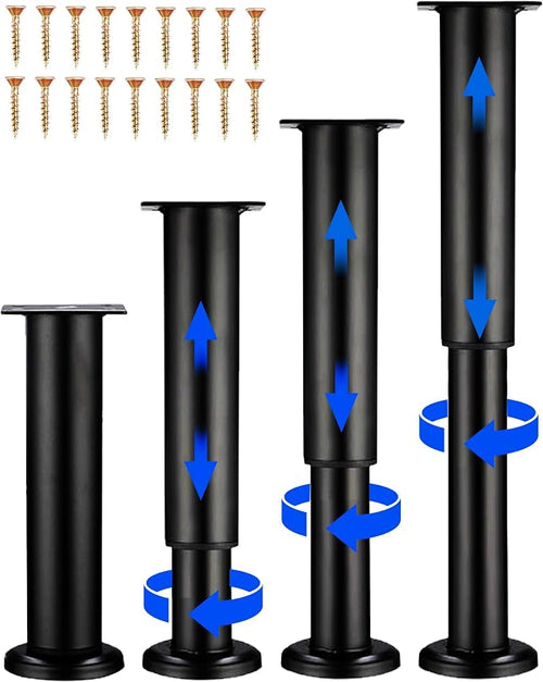 4 PCS Adjustable Height Bed Support Legs by Olldag