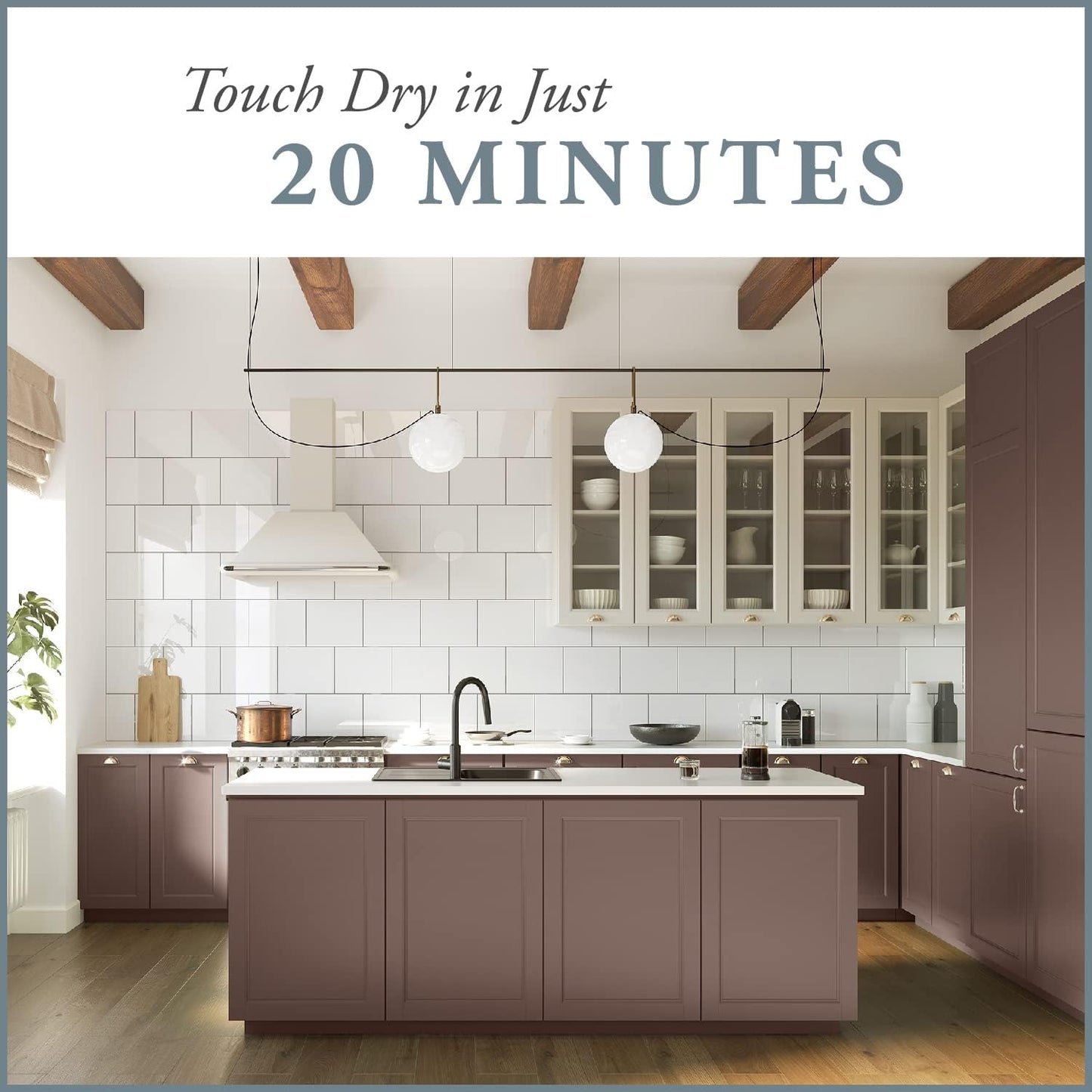 AMY HOWARD AT HOME Chalk-Based One Step Paint for Furniture, Cabinetry, Decor, Finish, and More | No Stripping, Sanding, or Priming | Medium Base | 32 Ounce | Kembel