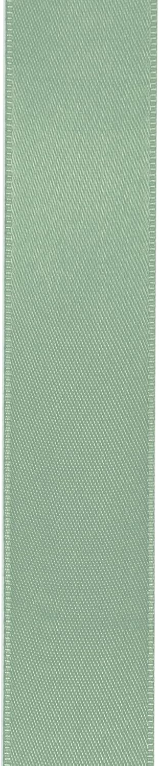 LIUYAXI Sage Green Double Faced Satin Ribbon, 1" X Continuous 25 Yards, Ribbons Perfect for Gift Wrapping Wedding Bouquet Decor DIY Craft Bow Making & Other Projects