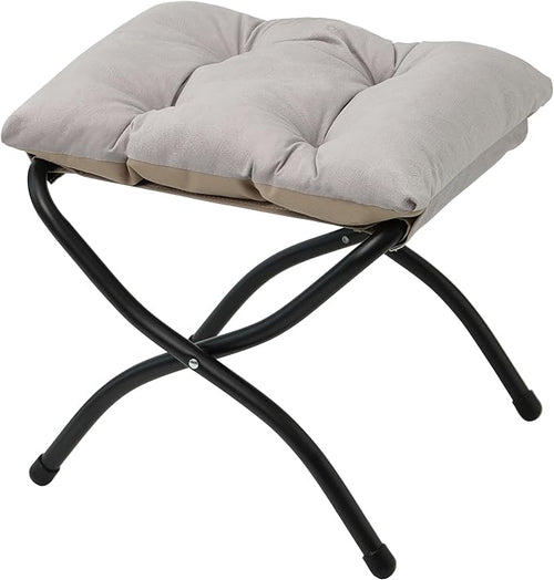 15" Folding Ottoman, Foldable Footrest Stool, Portable Small Foot Stool by MordchilHF