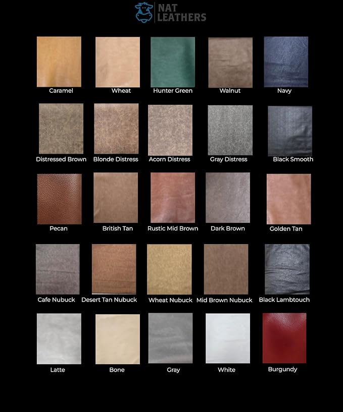 Acorn Vintage Distressed Soft Faux Leather Fabric Sheet PU Leather Sold by The - Image 3