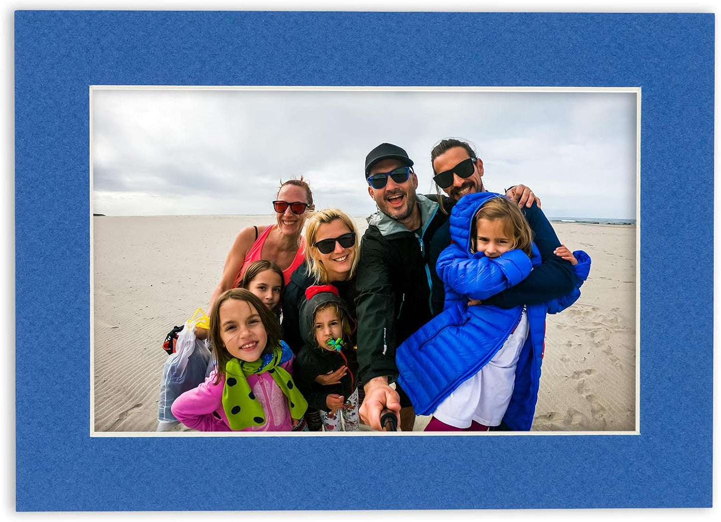 11x14 Mat for 8.5x11 Photo - Precut Royal Blue Picture Matboard for Frames Measuring 11 x 14 Inches - Bevel Cut Matte to Display Art 8.5 x 11 Inches - Acid Free ONE MAT with Backing Board & Clear Bag