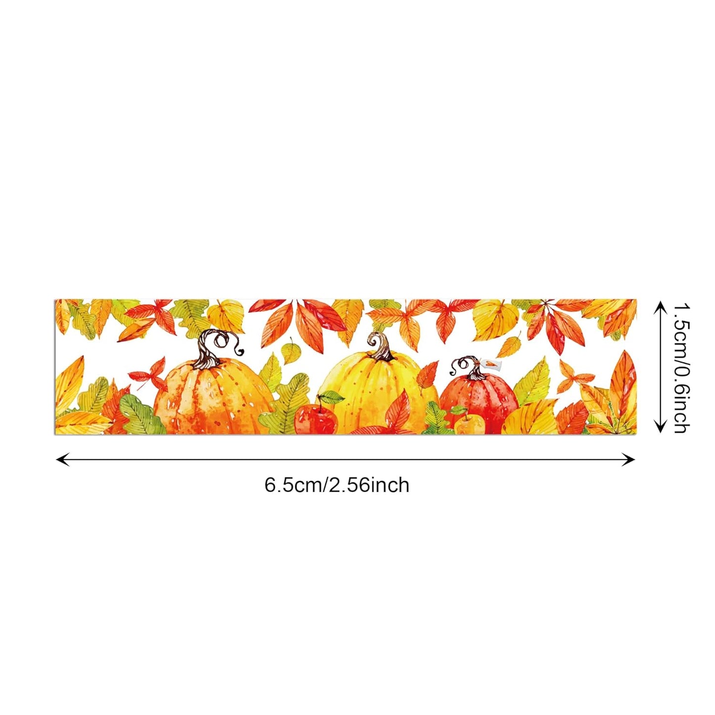 12 Rolls Fall Washi Tape, Thanksgiving Autumn Maple Leaves Pumpkin Masking Washi Tape Thanksgiving Harvest Decorative Tape Sticker for Scrapbook, Journal, DIY Craft, Gift Wrapping, Card Making