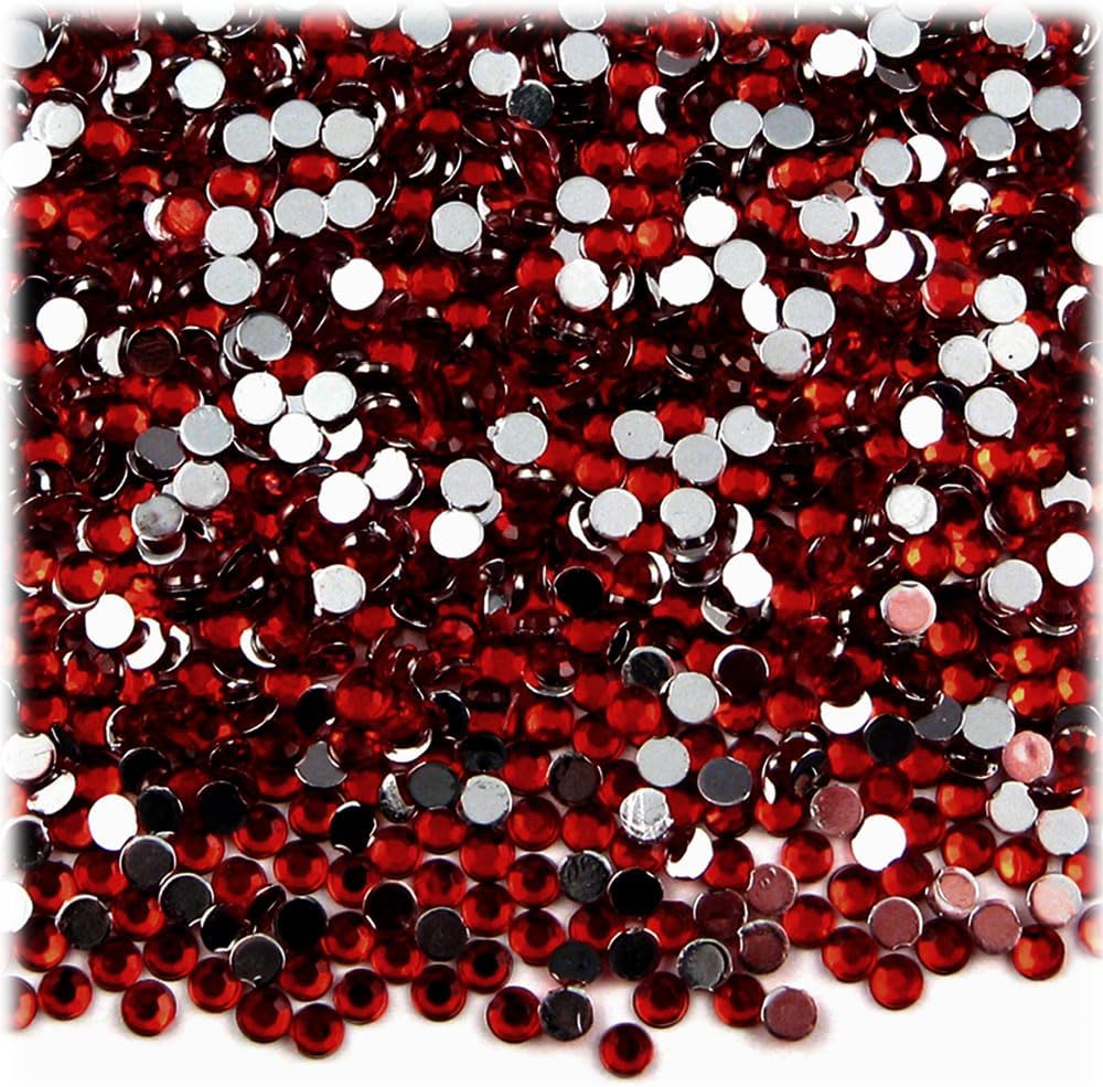 The Crafts Outlet 1,440pc Rhinestones Round 3mm (10ss) Flatback Light Blue LBL