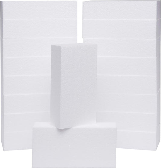 Silverlake 8x4x2 Craft Foam for Styrofoam Block Projects (18-Pack)