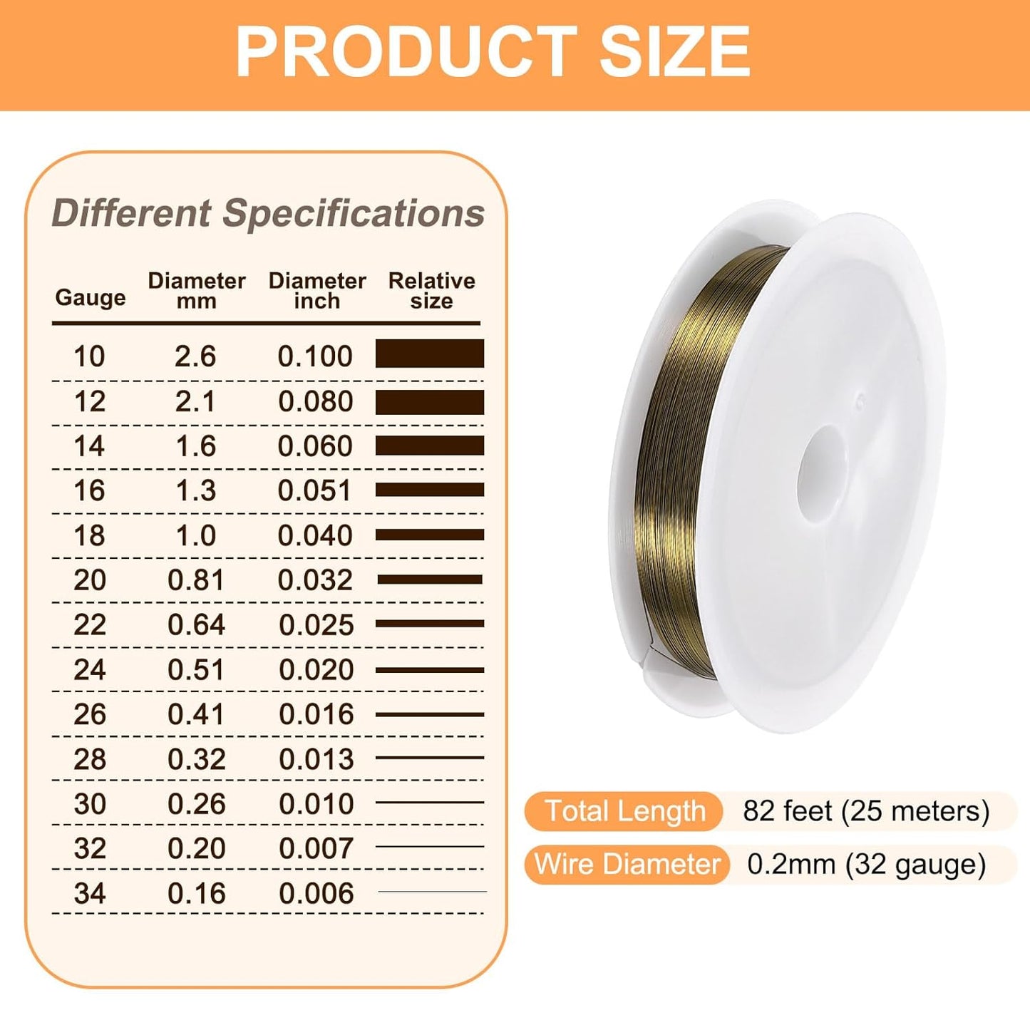 HARFINGTON 82ft Jewelry Wire, 32 Gauge (0.2mm) Brass Craft Soft Metal Tarnish Resistant Copper Beading Wire for Jewelry Making Supplies Crafting, Ancient Blue