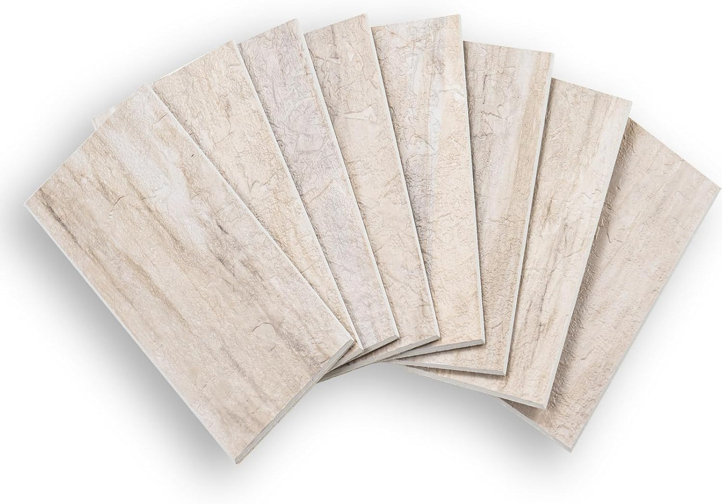 4 Pieces Peel and Stick Backsplash for Kitchen, 3" x 6" PVC Subway Tile Upgraded Grayish Beige with Gray Grout Backsplash Stick on Tile Elevate Kitchen, Bathroom, Fireplace,RV