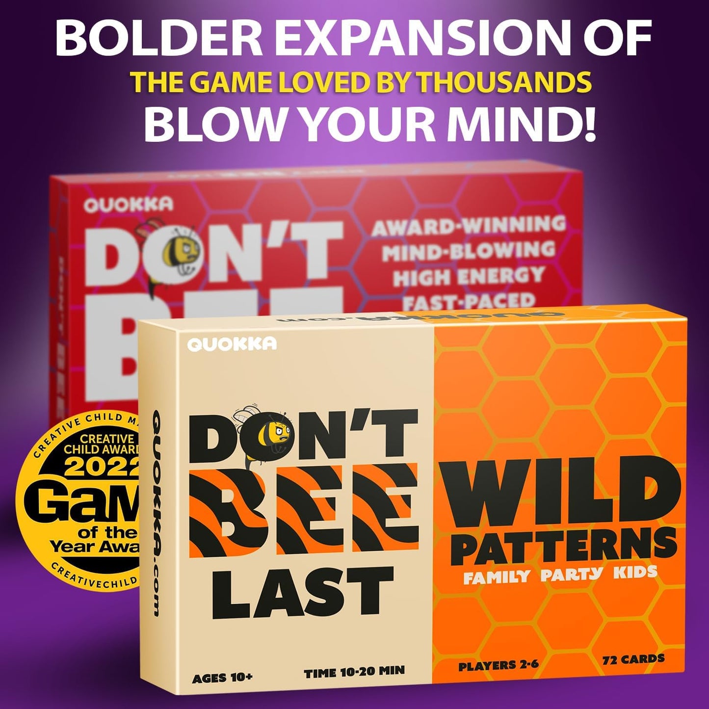 QUOKKA Family Animal Games for Kids and Adults - Guess in Seconds Fun Slap Card Game for 2-6 Players Easy to Learn - Hilarious Brain-Blending Board Games for Family Night Ages 8+