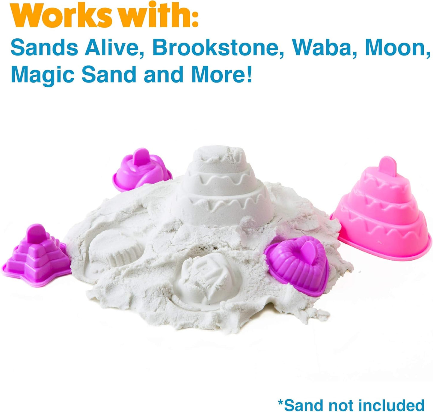 USA Toyz Sand Molds Beach Toys for Kids Set - 23pk Sandbox Toy for Toddlers, Compatible with Foam or Molding Clay Kits, Beach Sand Castle Building, Water Tables, Indoor Outdoor Sensory Toys for Kids