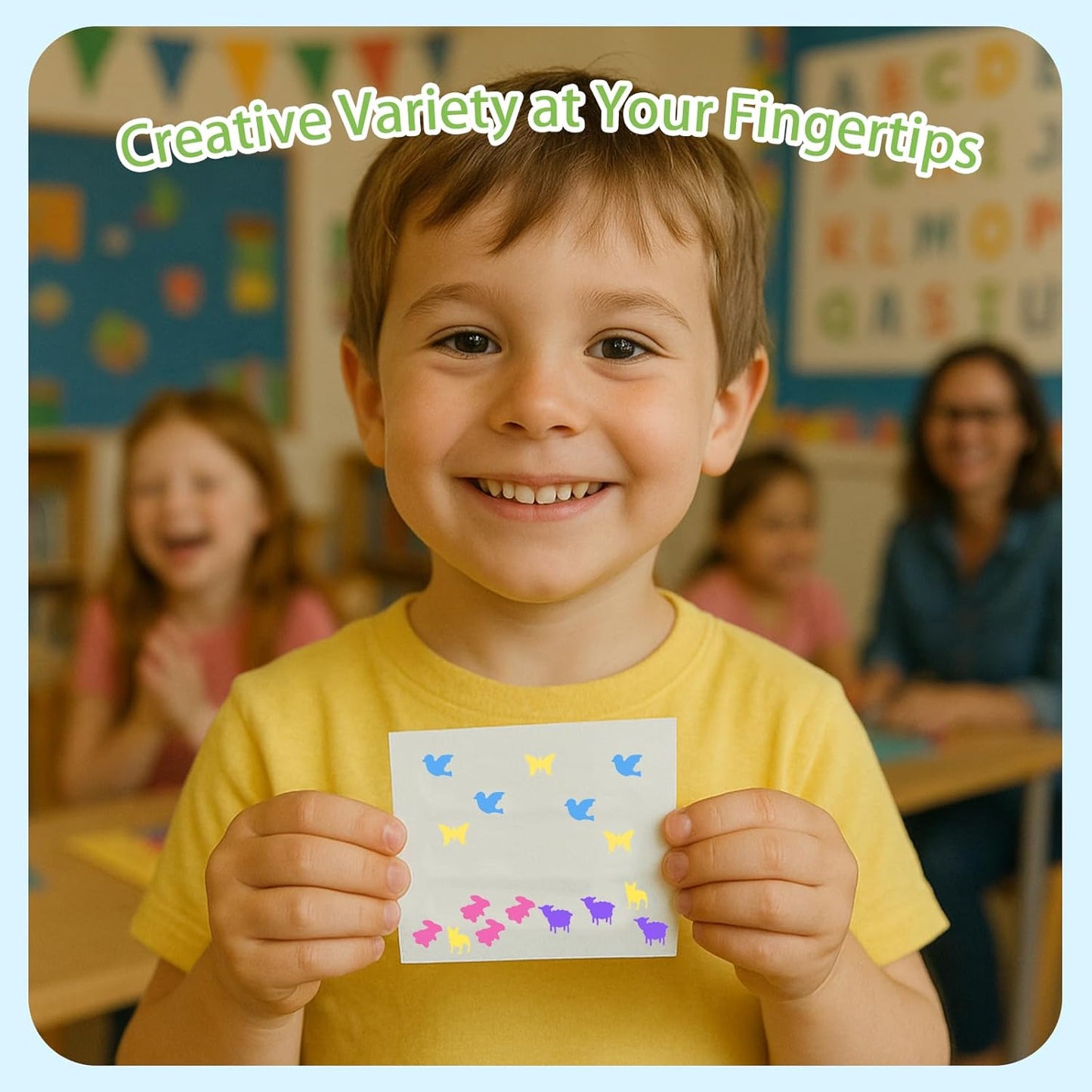 LOVEINUSA 10 PCS Land Animal Shaped Craft Hole Punch Set for DIY Crafting, Scrapbooking, Tissue Paper for Gift Bags, Wrapping Paper and Festival Wrapping Crafts, Birthday Confetti Maker Projects