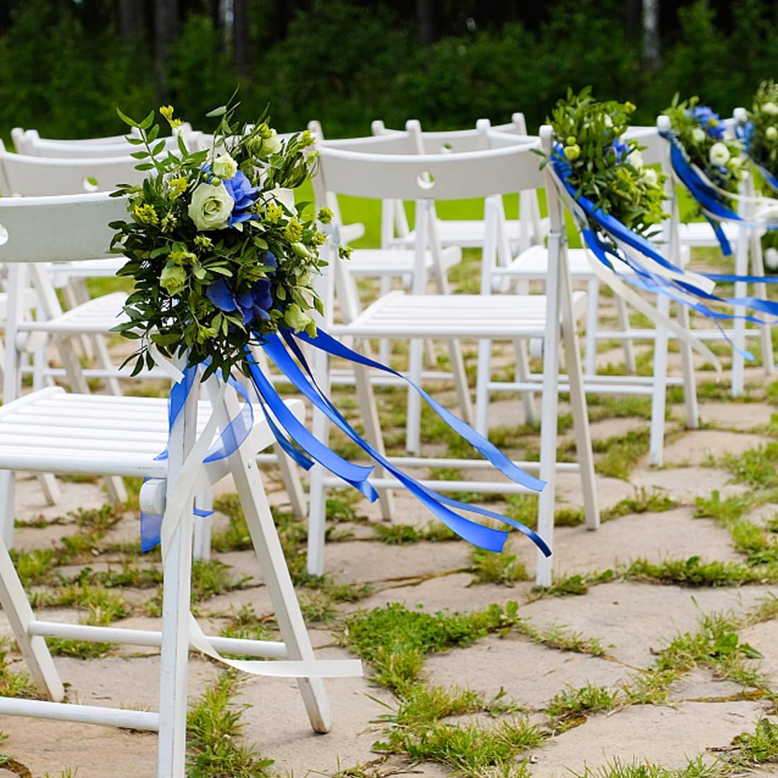 1-1/2" Width x 50 Yards Satin Fabric Ribbon, Navy Blue Ribbon Perfect for DIY Bows, Swags, Gift Wrapping, Craft, Flower Bouquet，Christmas and Party Decoration