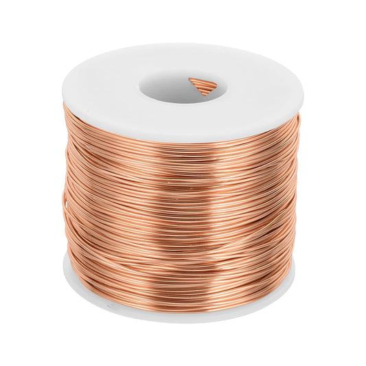 MECCANIXITY 18 Gauge Anodized Aluminum Craft Wire Bendable Bonsai Training Wire 492 Feet 1mm for Sculpting Crafts Wreath Floral Beading Jewelry Making, Copper Tone