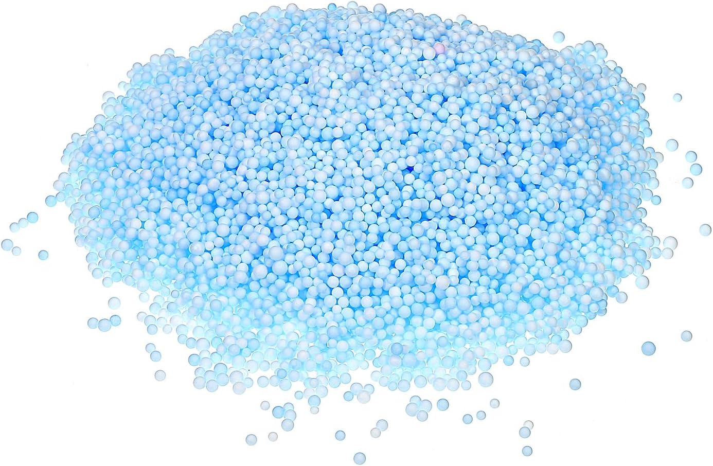 MECCANIXITY Foam Beads Foam Balls 2-3mm for Wedding and Party Decorations, Tiny Packing Balls, Arts DIY Crafts Supplies (Blue,1 Pack Approx 8000pcs)