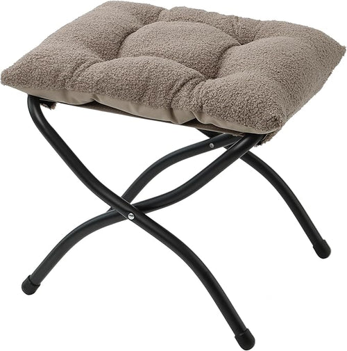 15" Folding Ottoman, Foldable Footrest Stool, Portable Small Foot Stool by MordchilHF