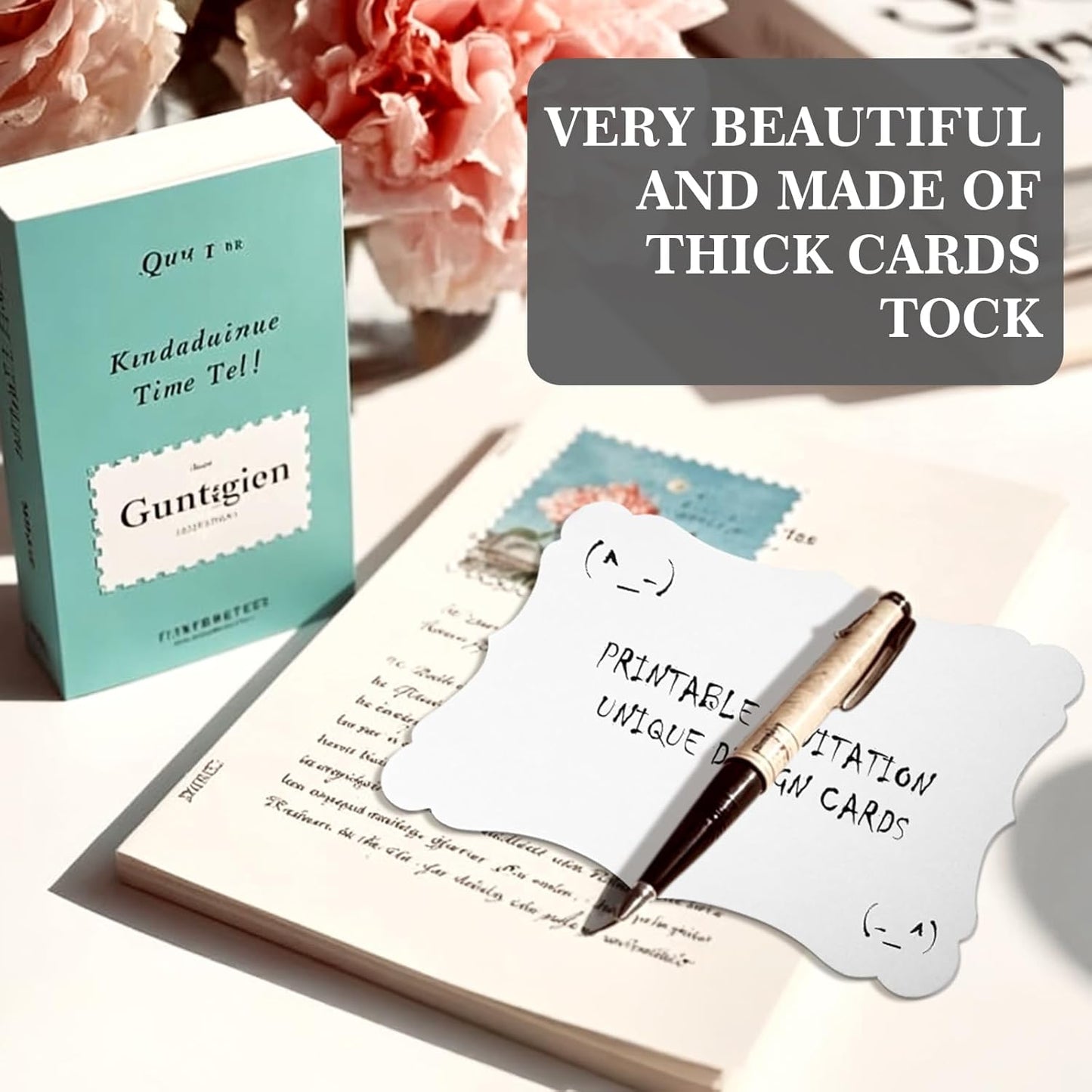 50-Pack 5x7 Inch Premium Blank Cardstock - 250GSM Heavyweight Printable Paper for Invitations, Greeting Cards and Craft Projects