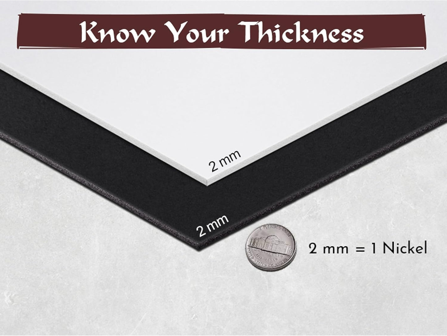 Shape Retention EVA Cosplay Foam 2mm (1mm-10mm) 14x39 inch White or Black High Density EVA Foam Sheets. Premium 85 kg/m3 Heat Shape Material for DIY Convention or Halloween Costumes by The Foamory