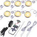 Liquor Cabinet Accent Lighting Kit, Round LED Puck Lights, 110 Volt Plug in by Lvyinyin
