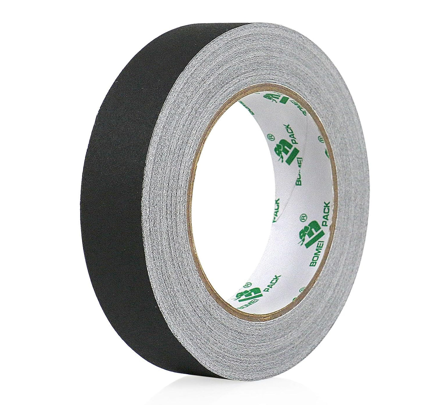 BOMEI PACK Black Gaffer Tape, Matte Non-Reflective, 1inch x 30yds No Residue Hand Tear Self-Adhesive Gaffer Tape for Labeling, Cable, Stage, Photography, Painters and Duct Repair, 1 Pack