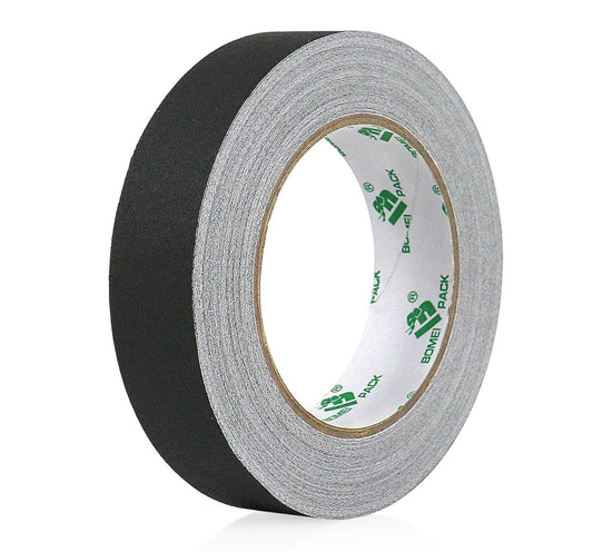 BOMEI PACK Black Gaffer Tape, Matte Non-Reflective, 1inch x 30yds No Residue Hand Tear Self-Adhesive Gaffer Tape for Labeling, Cable, Stage, Photography, Painters and Duct Repair, 1 Pack