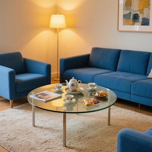 14" Round Tempered Glass Table Top - Image 2