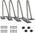 SMARTSTANDARD 6 Inch Heavy Duty Hairpin Furniture Legs, Metal Home DIY Projects by SMARTSTANDARD