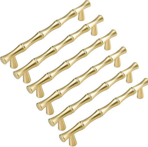 6Pcs Bamboo Shape Cabinet Knobs Handles pulls by MARGUERASW