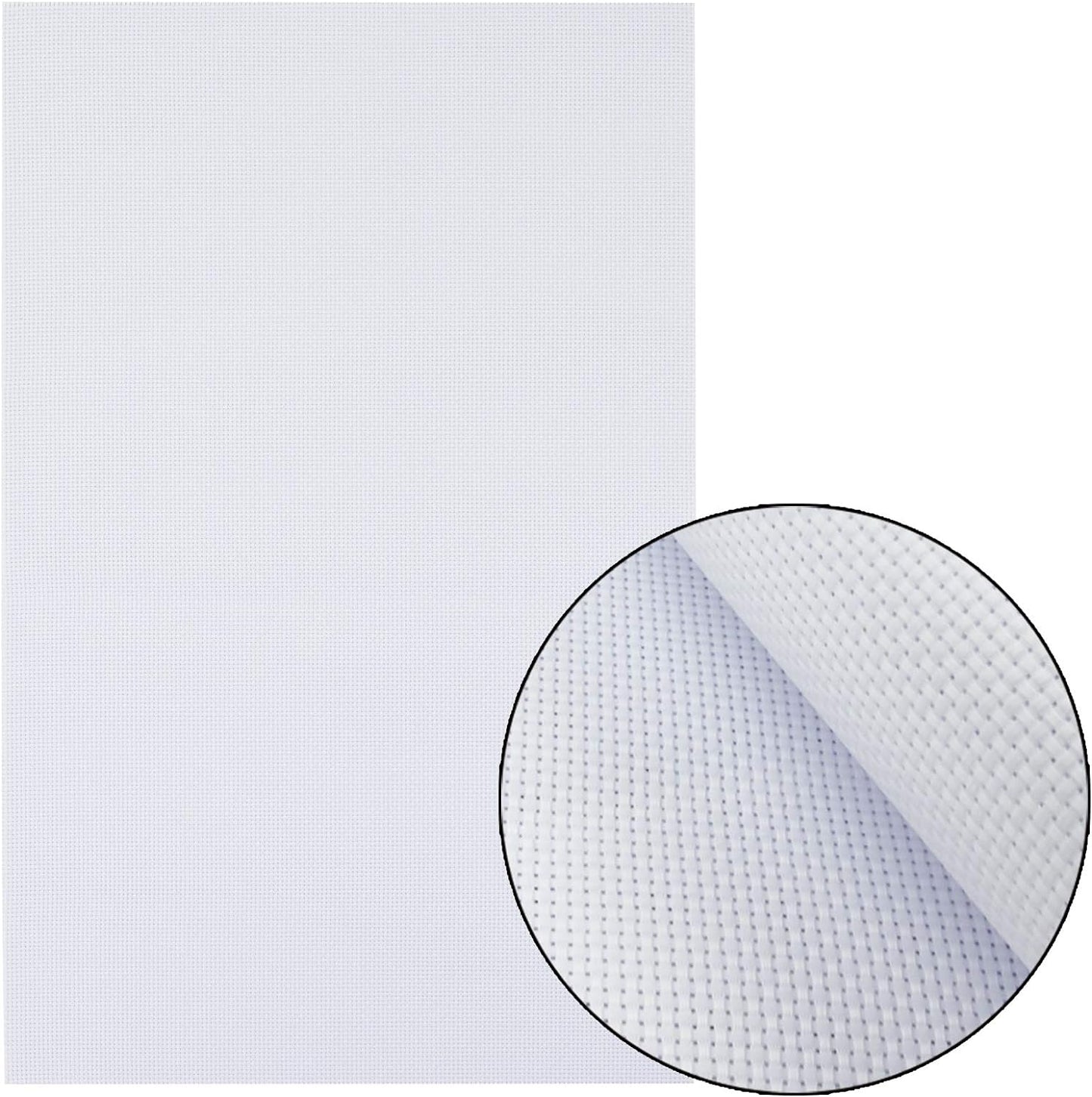 Similane 6 Pieces Aida Cloth 14 Count Cross Stitch Fabric, White, 12 by 18-Inch