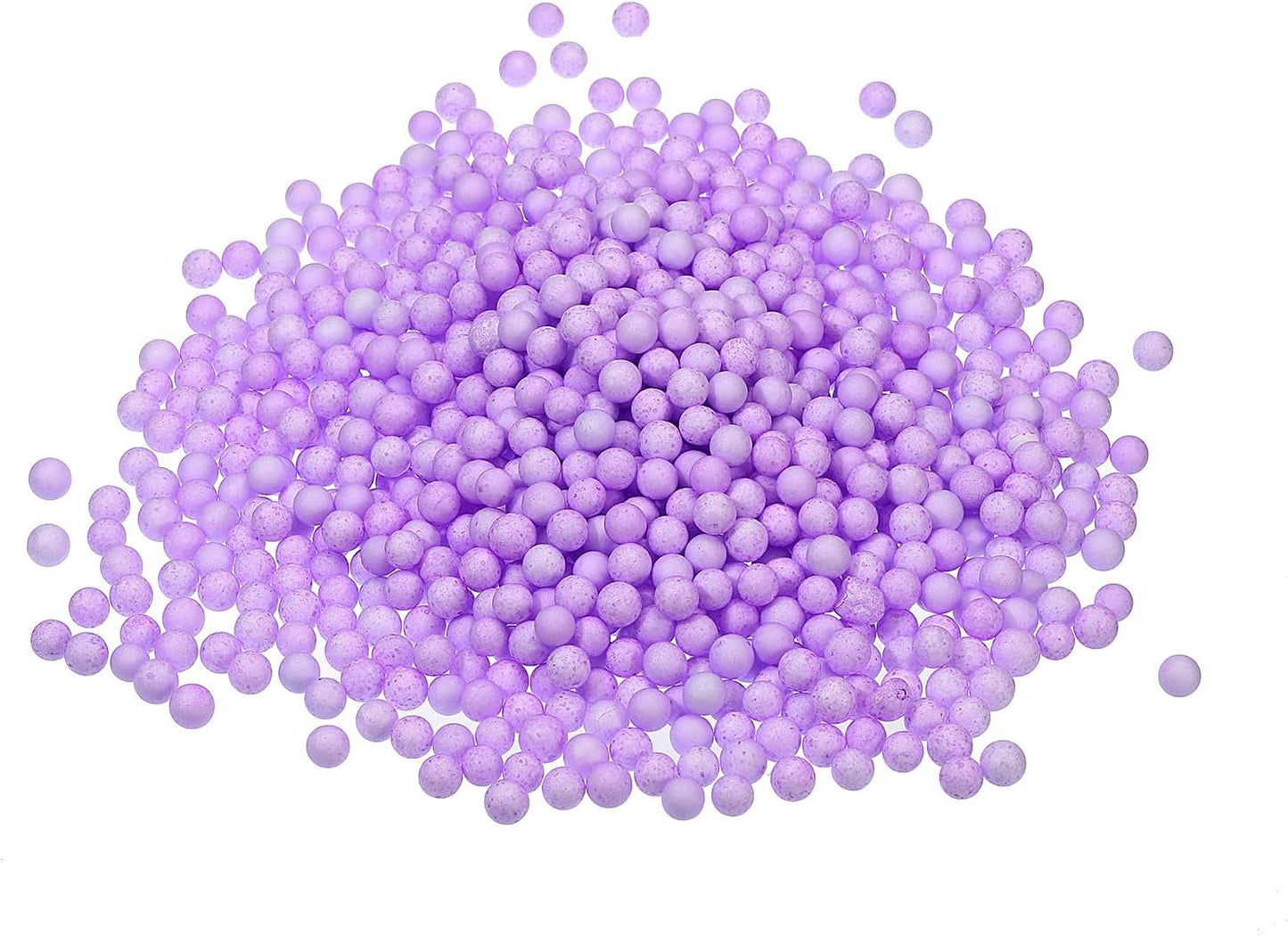 MECCANIXITY Foam Beads Foam Balls 7-9mm for Wedding and Party Decorations, Tiny Packing Balls, Arts DIY Crafts Supplies (Purple,1 Pack Approx 3000pcs)