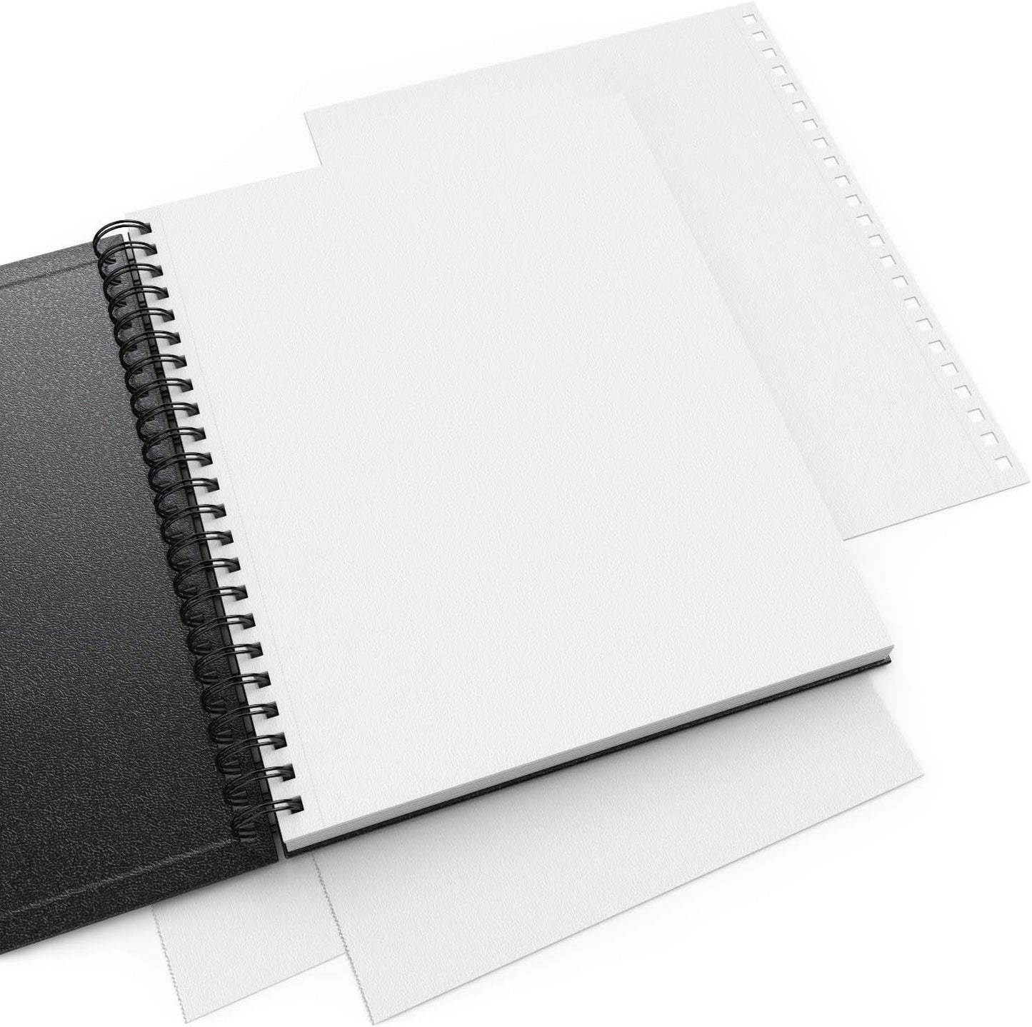 ARTEZA Watercolor Sketchbook 2-Pack, 64 Pages Each, 9x12 Inches – Spiral-Bound, 140 lb Cold Press Paper, Black Hardcover for Watercolor & Mixed Media