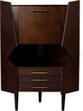 SEI FURNITURE Larson Corner Storage Bar Cabinet by SEIFurniture