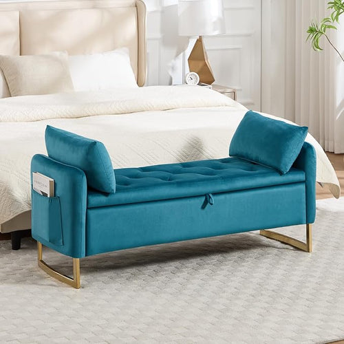 48" End of Bed Bench, Modern Storage Benches by HOMYKA