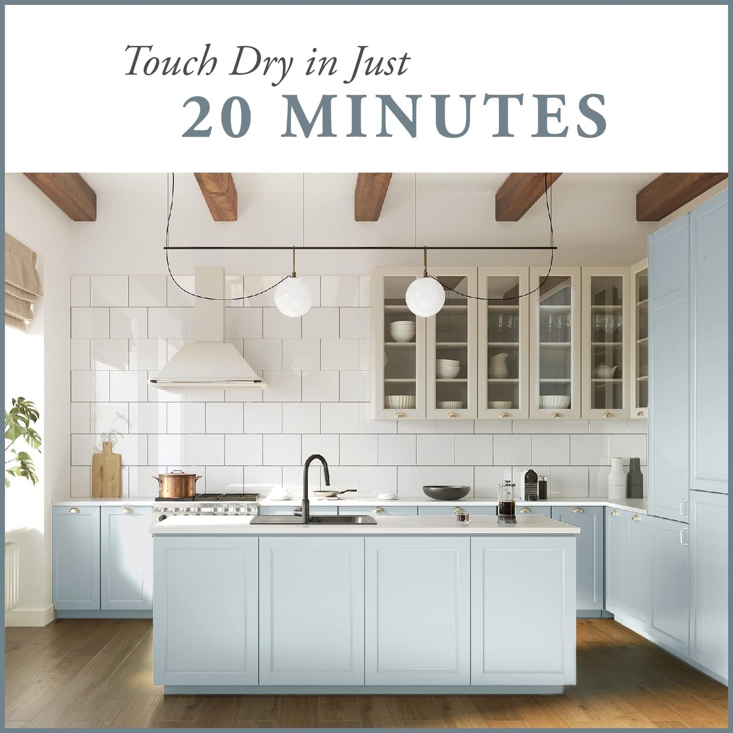 AMY HOWARD AT HOME Chalk-Based One Step Paint for Furniture, Cabinetry, Decor, Finish, and More | No Stripping, Sanding, or Priming | Ultra-Light Base | 16 Ounce | Robins Egg