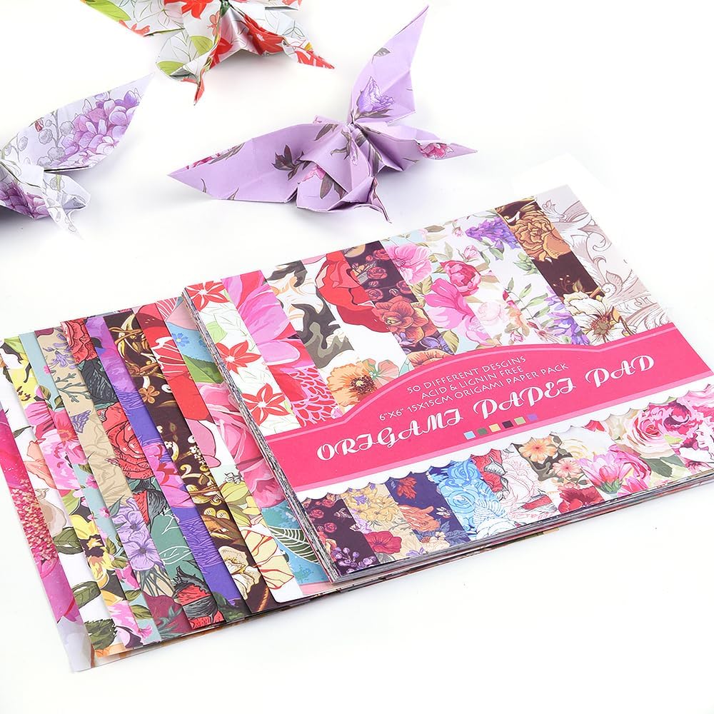 Origami Paper Kit 100 Sheets 70GSM 6 Inch Square Double Sided Color 100 Vivid Solid Colors for Hand Crafts Origami Paper Arts Creativity. Season