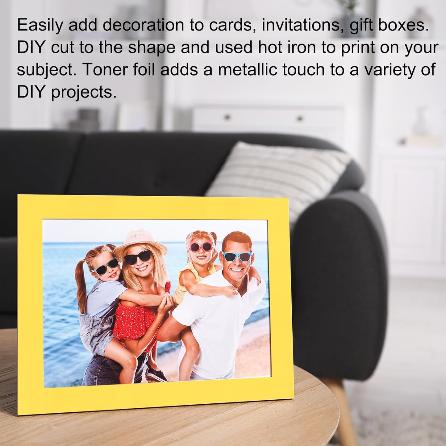 MECCANIXITY 50 Sheets Heat Reactive Foil, 20x29cm Matte Gold Foil Transfer Sheets Toner Reactive Foil Transfer Foil Sheets Hot Foil Stamping Paper for Crafts DIY Cardmaking Album Decoration